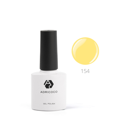 Цветной гель-лак ADRICOCO №154 - сочный лимон (8 мл.)